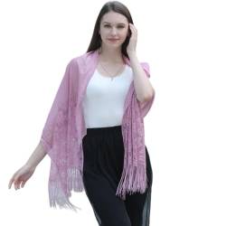 FAIRYGATE Schal Damen Frühling Damen Pashmina Stola Fur Abendkleid Einfarbiger Schal Stola Damen Festlich A6209 von FAIRYGATE