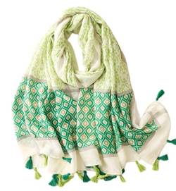 FAIRYGATE Schal Damen Grün Schals & Tücher für Polyester Halstuch Paisley Print Tuch aus Viskose Stola 8038 von FAIRYGATE
