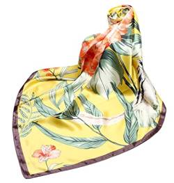 FAIRYGATE Seide Schal Damen Halstücher Seidentuch Schals Halstuch Seidenschal Scarf Bandana Taschentuch Ansatz Handgelenk Kopftücher Einheitsgröße 78025 von FAIRYGATE