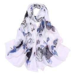 FAIRYGATE Stola für Abendkleid Seidenschal Damen Seide Damen Halstuch Sommer Schal Festliche Hochzeit Chiffon Silk Scarf Große Seidentücher A5218 von FAIRYGATE