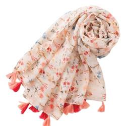 FAIRYGATE Tücher Rosa Schal Damen Eleganter Tuch für Frauen Mädchen Hochwertiger Freizeitschal Halstuch Stola für Frühjahr Sommer Herbst Winter 52015 von FAIRYGATE