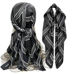 FAIRYGATE fashion Halstuch für Damen leichter Schal für Frühling und Sommer Kopftuch Vierecktuch Größe: 90x90cm 78017 von FAIRYGATE