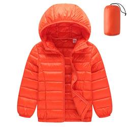 FAIRYRAIN Kinder Junge Mädchen Daunenmantel Daunenjacken Ultraleichte Wattierte Jacke Steppjacke Daunenmantel Mit Tasche7-8 Jahre von FAIRYRAIN