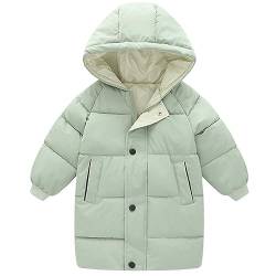 FAIRYRAIN Kinder Jungen Mädchen Winterjacke Puffer Jacke mit Kapuze Lang Herbst Winter Warmer Mäntel Leichte Daunenmantel 100 von FAIRYRAIN