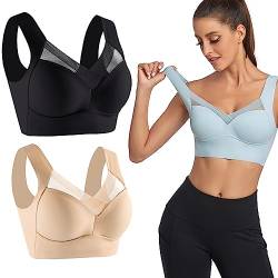 FAIRZ Wmbra BHs, Wmbra Haltungskorrektur-BH, Sommer, kabelloser Push-Up-BH, bequemer BH, Alltags-BHs für Frauen, 2 Stück, A (2 Stücke), XX-Large von FAIRZ