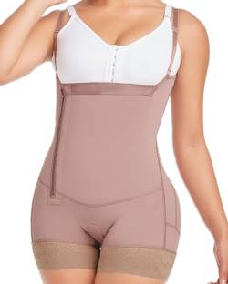 DELIÉ by Fajas DPrada 09046 Fajas Colombianas Postpartum Girdle Full Body Shaper für Damen, Kakao-Optik, M von FAJAS DISENOS D'PRADA