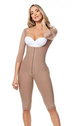 Melibelt 3022 Fajas Colombianas Reductoras Y Moldeadoras Kompressionskleidung Shapewear für Frauen, mokka, S von FAJAS MELI'BELT