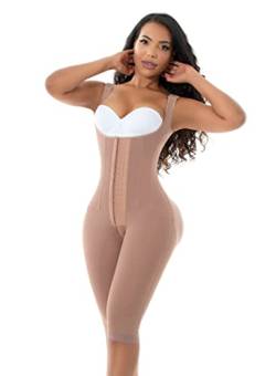 Melibelt 3031 Fajas Colombianas Reductoras Y Moldeadoras Kompressionskleidung Shapewear für Frauen, mokka, M von FAJAS MELI'BELT