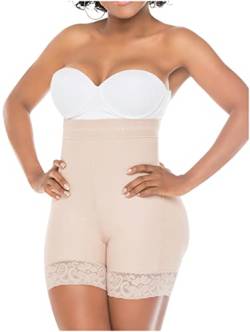 FAJAS SALOME High Waist Kompressions-Shapewear Bauchweg BBL Damen Shorts Fajas Colombianas von FAJAS SALOME