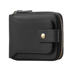 FALAN MULE Geldbörse Herren Echtem Lede RFID Schutz Portmonee Wallet Brieftasche mit Coin Reißverschluss Pocket Geldbeutel für Männer von FALAN MULE