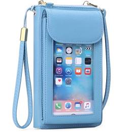 FALAN MULE Handy Umhängetasche Damen ，Klein PU-Leder Tasche Handytasche Geldbör,Cross-Body Schultertasche Brieftasche für Handy unter 6.7 Zoll von FALAN MULE