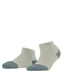 ESPRIT Damen Hausschuh-Socken Effect W HP Wolle rutschhemmende Noppen 1 Paar, Blau (Cloud Melange 6886), 39-42 von FALKE