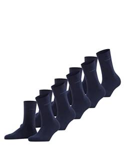 ESPRIT Damen Socken Solid 5-Pack W SO Baumwolle einfarbig 5 Paar, Blau (Marine 6120), 36-41 von FALKE