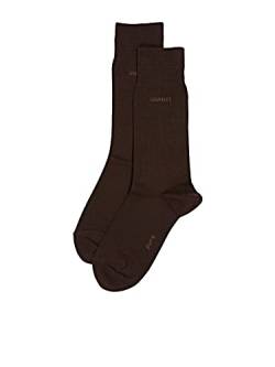 ESPRIT Herren Socken Basic Uni 2-Pack M SO Baumwolle einfarbig 2 Paar, Braun (Dark Brown 5230), 43-46 von FALKE