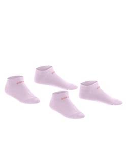 ESPRIT Unisex Kinder Sneakersocken Foot Logo 2-Pack, Biologische Baumwolle, 2 Paar, Rosa (Rose 8738), 35-38 von FALKE