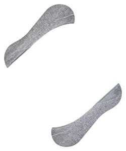 FALKE Damen Füßlinge Invisible Step Medium Cut W IN Baumwolle unsichtbar einfarbig 1 Paar, Grau (Light Grey Melange 3390) neu - umweltfreundlich, 35-36 von FALKE