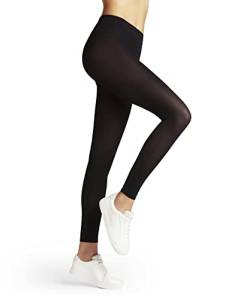 FALKE Damen Leggings Pure Matt 50 DEN W LE halb-blickdicht einfarbig 1 Stück, Schwarz (Black 3009) neu - umweltfreundlich, S von FALKE