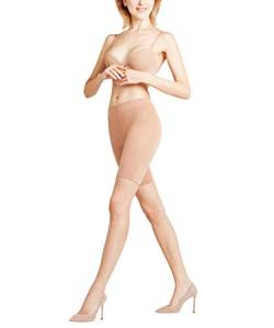 FALKE Damen Oberschenkel-Shapewear Cellulite Control W PA blickdicht gegen Cellulite 1 Stück, Braun (Powder 4069), M von FALKE