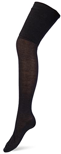 FALKE Damen Overknee-Socken No. 3 W OK Wolle lang einfarbig 1 Paar, Grau (Anthracite Melange 3089), 37-38 von FALKE
