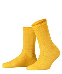 FALKE Damen Pointelle W SO Socken, Gelb (Sun Ray 1316), 35-38 von FALKE