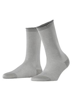FALKE Damen Socken Bold Dot W SO Baumwolle einfarbig 1 Paar, Grau (Silver 3290), 35-38 von FALKE