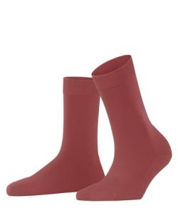 FALKE Damen Socken ClimaWool W SO Lyocell Schurwolle einfarbig 1 Paar, Rot (Lobster 8862), 39-40 von FALKE