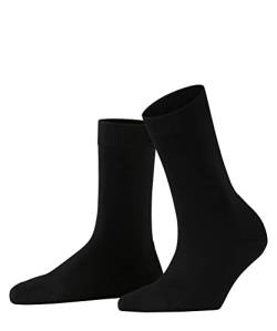 FALKE Damen Socken ClimaWool W SO Lyocell Schurwolle einfarbig 1 Paar, Schwarz (Black 3000), 39-40 von FALKE