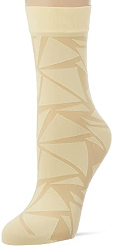 FALKE Damen Socken Collage, Fein Transparent 30 DEN, 1 Paar, Gelb (Mimosa 1025), 35-38 von FALKE