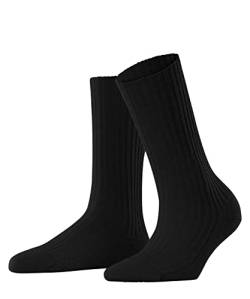 FALKE Damen Socken Cosy Wool Boot W SO Wolle einfarbig 1 Paar, Schwarz (Black 3009), 39-42 von FALKE