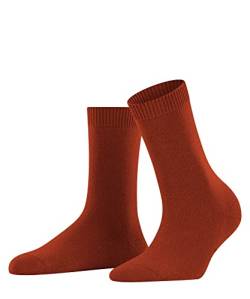 FALKE Damen Socken Cosy Wool W SO Wolle einfarbig 1 Paar, Orange (Ziegel 8095), 35-38 von FALKE