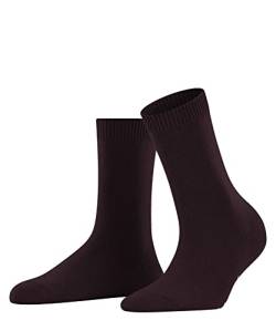 FALKE Damen Socken Cosy Wool W SO Wolle einfarbig 1 Paar, Rot (Barolo 8596), 39-42 von FALKE