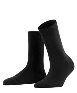 FALKE Damen Socken Family, Baumwolle, 1 Paar, Schwarz (Black 3009), 35-38 (UK 2.5-5 Ι US 5-7.5) von FALKE