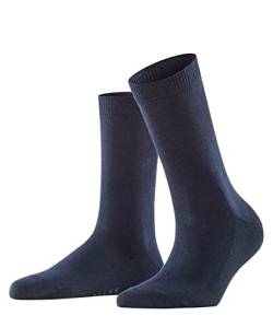 FALKE Damen Socken Family W SO nachhaltige biologische Baumwolle einfarbig 1 Paar, Blau (Dark Navy 6379) neu - umweltfreundlich, 39-42 von FALKE