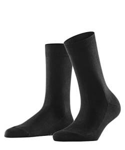 FALKE Damen Socken Family W SO nachhaltige biologische Baumwolle einfarbig 1 Paar, Schwarz (Black 3009) neu - umweltfreundlich, 35-38 von FALKE