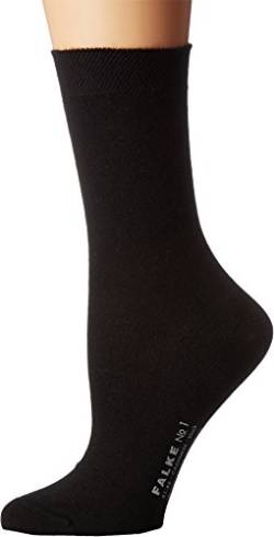 FALKE Damen Socken No. 1 Finest W SO Kaschmir einfarbig 1 Paar, Schwarz (Black 3009), 37-38 von FALKE