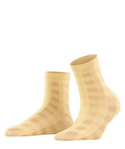 FALKE Damen Socken Notebook, Fein Transparent 30 DEN, 1 Paar, Gelb (Mimosa 1025), 39-42 von FALKE