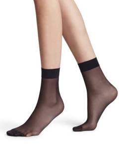 FALKE Damen Socken Seidenglatt 15 DEN W SO Transparent einfarbig 1 Paar, Blau (Marine 6179), 35-38 von FALKE