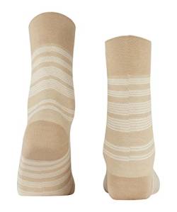 FALKE Damen Socken Sensitive Sunset Stripe W SO Lyocell mit Komfortbund 1 Paar, Beige (Pearl 4020), 39-42 von FALKE