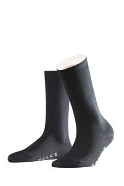 FALKE Damen Socken Softmerino 2er Pack, Größe:39/40;Farbe:Black (3009) von FALKE