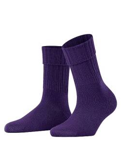 FALKE Damen Socken Striggings Rib Wolle einfarbig 1 Paar, Lila (Petunia 6860), 35-38 von FALKE