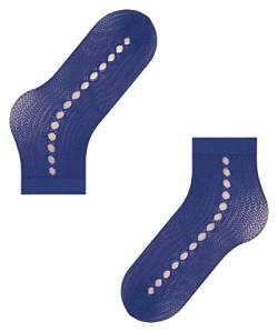 FALKE Damen Socken Supersize Net W SO Transparent gemustert 1 Paar, Blau (Imperial 6065), Einheitsgröße von FALKE