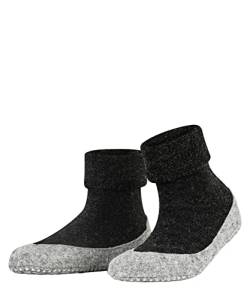 FALKE Damen Stoppersocken Cosyshoe W HP Wolle rutschhemmende Noppen 1 Paar, Grau (Anthracite Melange 3099), 39-40 von FALKE