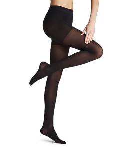 FALKE Damen Strumpfhose Energize 50 DEN W TI Halb-Blickdicht mit Kompression 1 Stück, Schwarz (Black 3009), S-M von FALKE