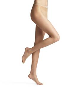 FALKE Damen Strumpfhose Invisible Deluxe 8 DEN W TI ultra-transparent einfarbig 1 Stück, Hautfarben (Powder 4069), L von FALKE