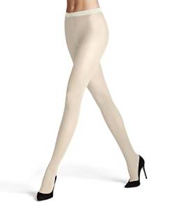 FALKE Damen Strumpfhose Prime Rib 60 DEN W TI halb-blickdicht gemustert 1 Stück, Beige (Pearl 2022), M-L von FALKE