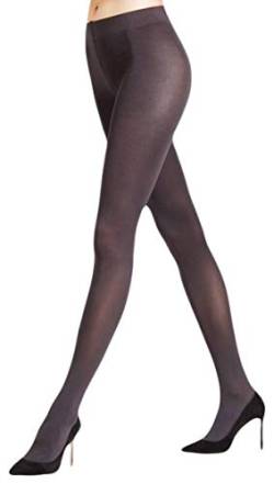 FALKE Damen Strumpfhose Seidenglatt 80 DEN W TI blickdicht einfarbig 1 Stück, Grau (Anthracite 3529), M-L von FALKE