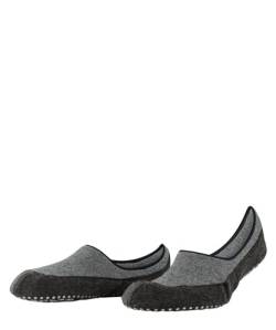 FALKE Herren Hausschuh-Socken Cosyshoe Invisible M HP Schurwolle rutschhemmende Noppen 1 Paar, Grau (Grey Melange 3271), 39-40 von FALKE