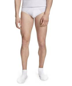 FALKE Herren Slip Daily Climate Control Outlast® M BR Baumwolle schnelltrocknend 1 Stück, Weiß (White 2000), M von FALKE