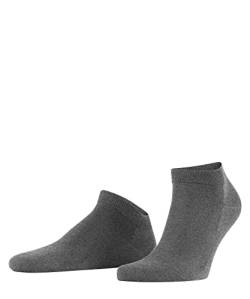 FALKE Herren Sneakersocken ClimaWool M SN Lyocell Wolle kurz einfarbig 1 Paar, Grau (Light Grey Melange 3216), 45-46 von FALKE