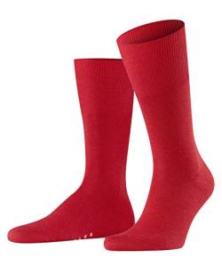 FALKE Herren Socken Airport M SO Wolle Baumwolle einfarbig 1 Paar, Rot (Scarlet 8120), 41-42 von FALKE